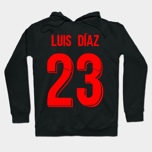 Luis Diaz Liverpool Third Jersey 21/22 Hoodie by Alimator